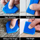 10pcs Joint Filler Spatula Sealant Remover Caulk Finisher Scraper (Blue) Newly