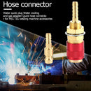 6mm Water Cooled Gas Adapter M6 Welding Torch Quick Hose Connector (Red) Newly