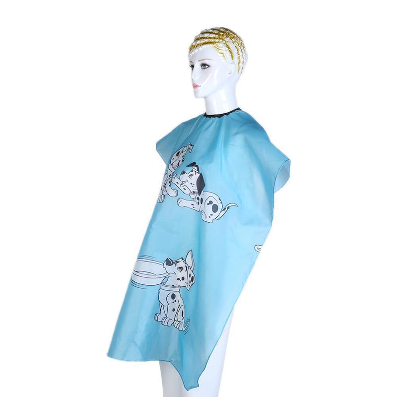 Cartoon Dog Kid Dressing Cape Salon Cover Hairdresser Hair Cut Cloth(Blue)