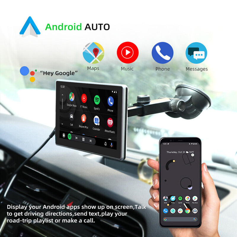 7 inch Screen Bluetooth-compatible for Wireless CarPlay Android Auto Navigation