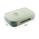 Drawer Egg Storage Box Refrigerator Fresh Keeping Egg Dumpling Tray (Green)