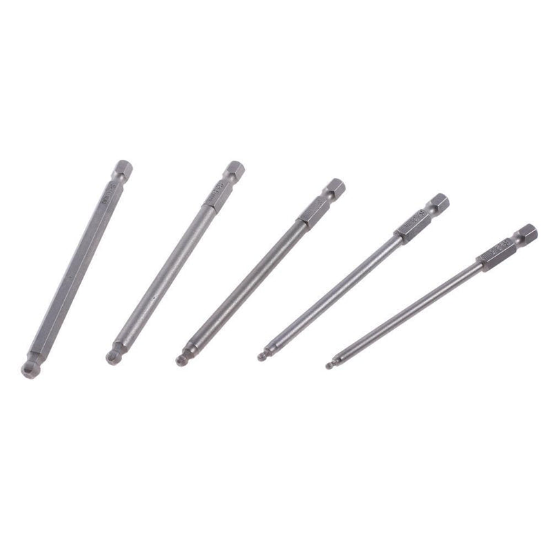 5pcs Magnetic Steel Ball End Hexagon Head Hex Screwdriver Bits Drill Sets