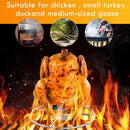 Stainless Steel Chicken Grill Stands Chicken Roasting Rack for Outdoor Picn