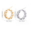Wedding Jewelry Metal Round Earrings Geometric Hollow Chain Hoop Earrings