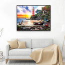 5D DIY Full Drill Diamond Painting Landscape Cross Stitch Embroidery Mosaic