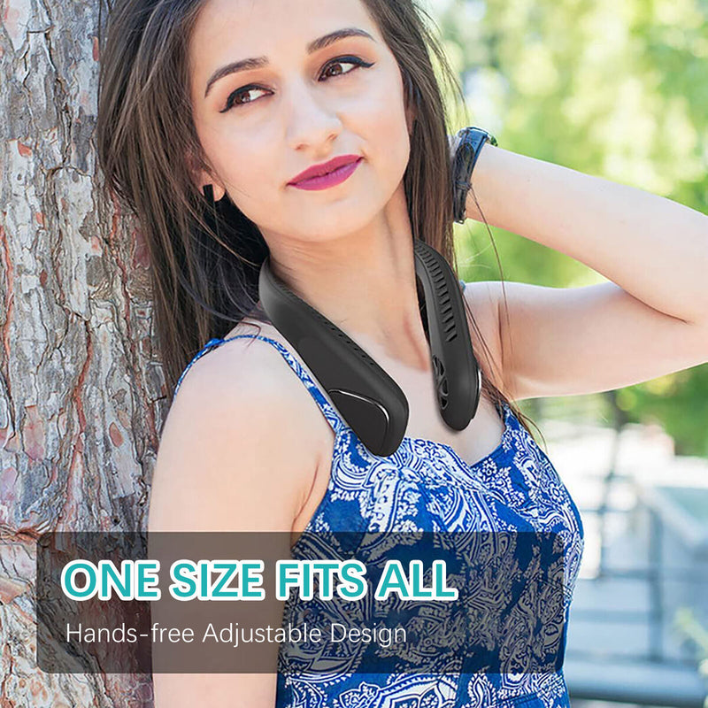 Portable Neck Fan - USB Cooling Fan Suitable for Outdoor Sports Travel Office