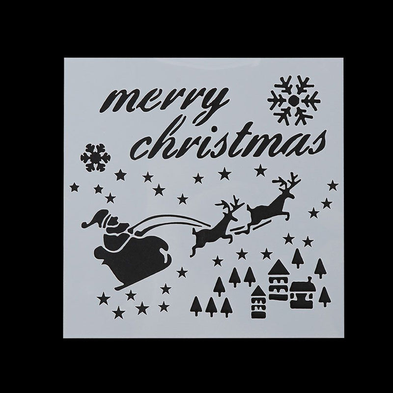 DIY Craft Layering Stencils Merry Christmas Scrapbooking Embossing Template