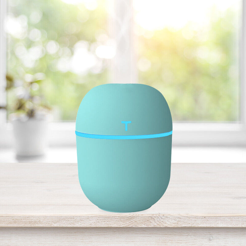 200ml Mini Air Humidifier LED Light USB Essential Oil Diffuser (Green)