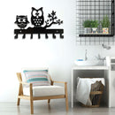 #A Black Metal Key for Door Hallway Front Entryway Office Wall-mounted Clothes R