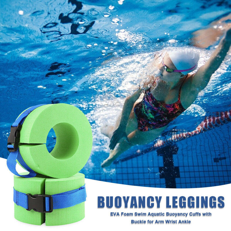 2pcs Water Cuffs Swim Leggings Arm Floating Safety Rings for W