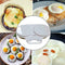 Microwave Double Cup Egg Cooker Steamer Perfect Eggs Poacher Cookware I1M0