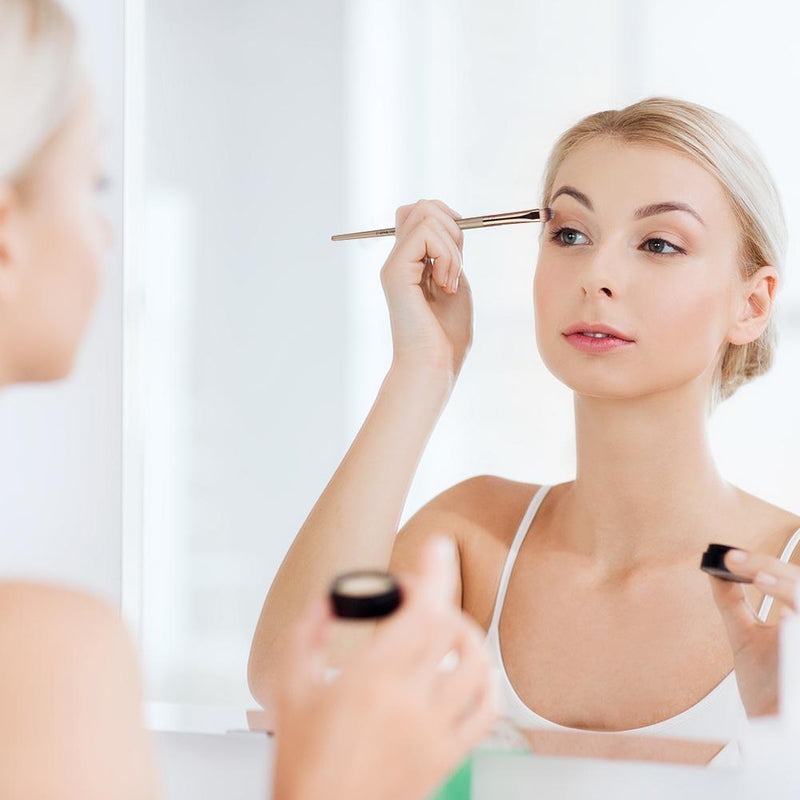 Basic Makeup Brush Set - Includes Eyeshadow Eyeliner Eyelash Brush Lip Brush