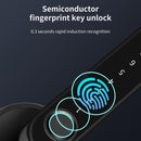 Fingerprint Door Lock 2 in 1 Biometric Password Lever Handle Lock (Black) Newly