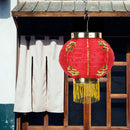8 inch Cloth Lanterns Pub Restaurant Waterproof Lantern with Tassel (2pcs) Newly