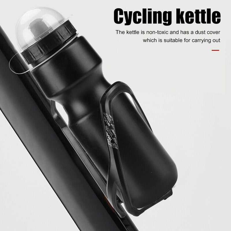 MTB Water Cup with Dustproof Cover Riding Kettle Outdoor Fitness Water Bott