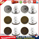 6pcs Button for Jeans 17mm No Sewing Metal Jean Denim Fasteners Button (2) Newly