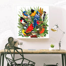Diamond Full Drawing DIY Drill Round Rhinestone Birds Gathering 5D Painting K