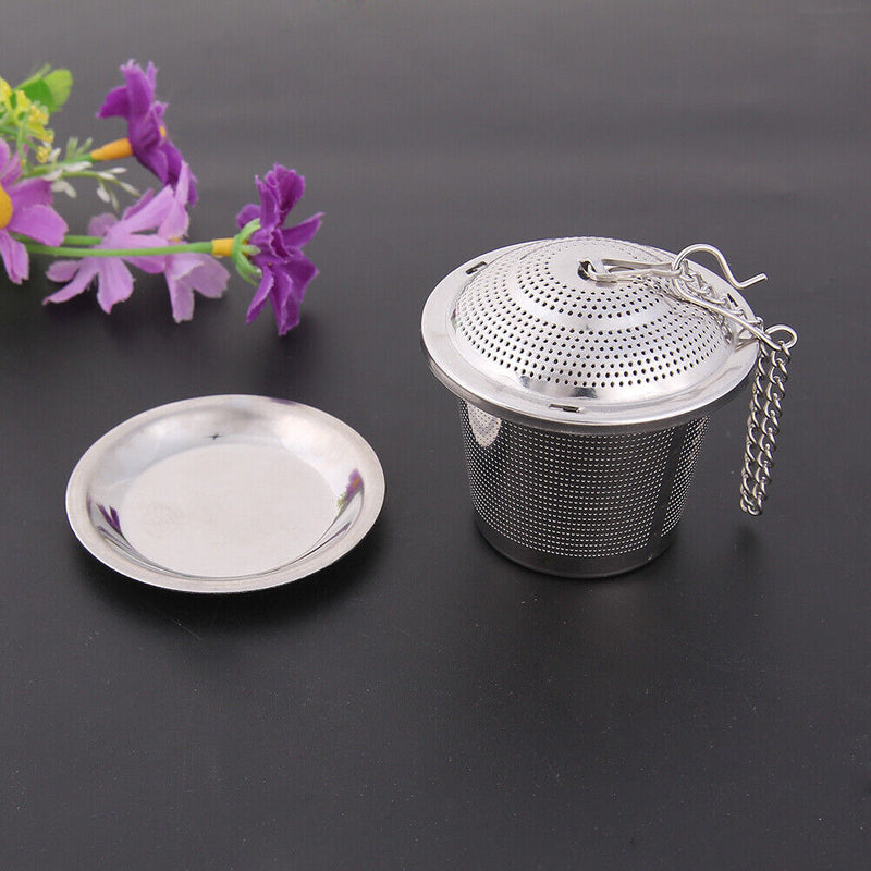 Stainless Steel Tea Infuser Loose Leaf Tea Strainer Herbal Spice Filter Newly