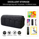 Armchair Caddy Non Slip Sofa Armrest Organizer with 14 Pockets (Black) Newly