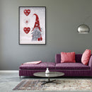 5D Diamond Painting DIY Rhinestone Special Shaped Love Heart Gnome Pictures K