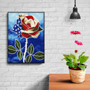 5D Diamond Painting Luminous DIY Flower Full Round Drill Mosaic Picture Wall