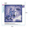 5D DIY Full Drill Diamond Painting Wolf Cross Stitch Needlework Round Rhinestone