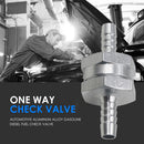 Aluminum Alloy Fuel Non Return Valve One Way Check Valve for Cars Automobile