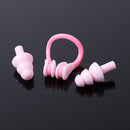 #A Silicone Swimming Earplugs + Nose Clip Waterproof Swimming Supplies Unisex