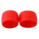 1 Pair Bicycle Silicone Plug Rubber Wear-resisting Handlebar Ring (Red) Newly