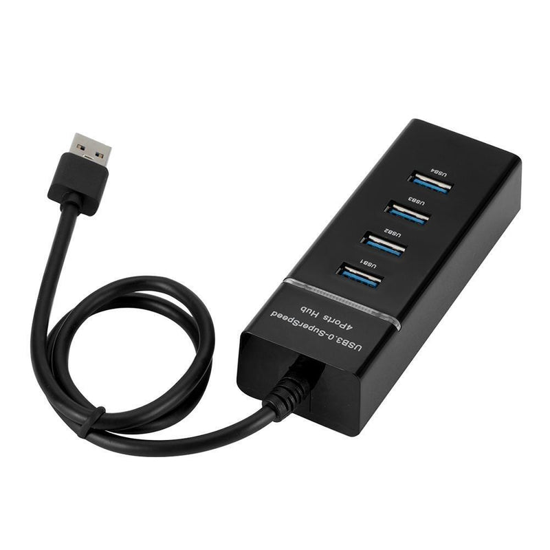 4 Port USB 3.0 Hub Super Speed 5Gbps Converter Cable Adapter for Laptop PC
