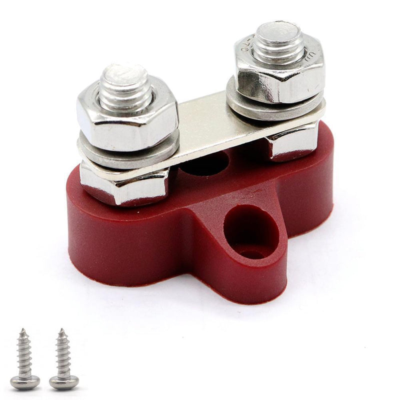 Bus Bar Terminal Blocks Heavy Duty M8+M8 Positive Power Distribution Studs