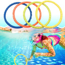 4pcs Children Swimming Pool Throwing Dive Toys Underwater Training Diving Rings