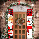 Christmas Snowman Banner Flag Door Hanging Sign Banner Outdoor Xmas Decoration