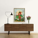 Orange Flying Dinosaur Diamond Painting 5D DIY Special Shape Partial Drill (KA465