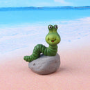 Tortoise Caterpillar Frog Sculpture Micro Landscape Flowerpot Statue (C) Newly
