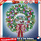 5D DIY Diamond Painted Christmas wreath Partial Special Rhinestone Set Newly