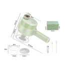 Wireless Food Processor 2 in 1 Electric Vegetable Cutter Set Vegetable Chopper
