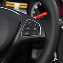 2pcs Steering Wheel Button for Mercedes C Class W205/GLC Class W253 (Black)