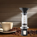 Filter Glass Espresso Coffee Maker Portable French Press Cafe Pot (Clear) Newly