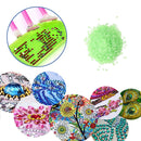 15g/Bag DIY Luminous Round Rhinestones Kit for Diamond Painting (Green) Newly