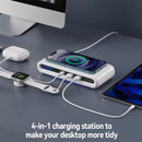 4 In 1 Wireless Charging Dock Station 15W Fast Charge Multi-functional for Appl`