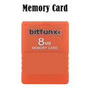 V1.966 Free McBoot 8MB Memory Cards for Sony PS2 Game Data Console (Orange)