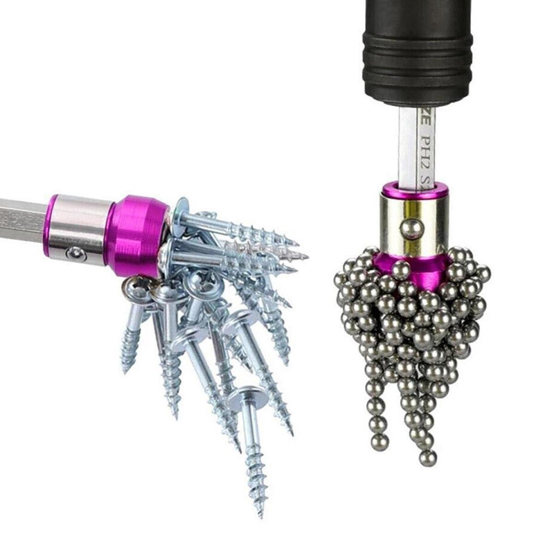Purple Magnetic Screwdriver Bits Heads Magnetizer Magnetic Ring For-6.35mm Hex`