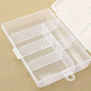 Clear Plastic Storage Box With Cap Nail Art Tips Decorations Container Tool Q9K7