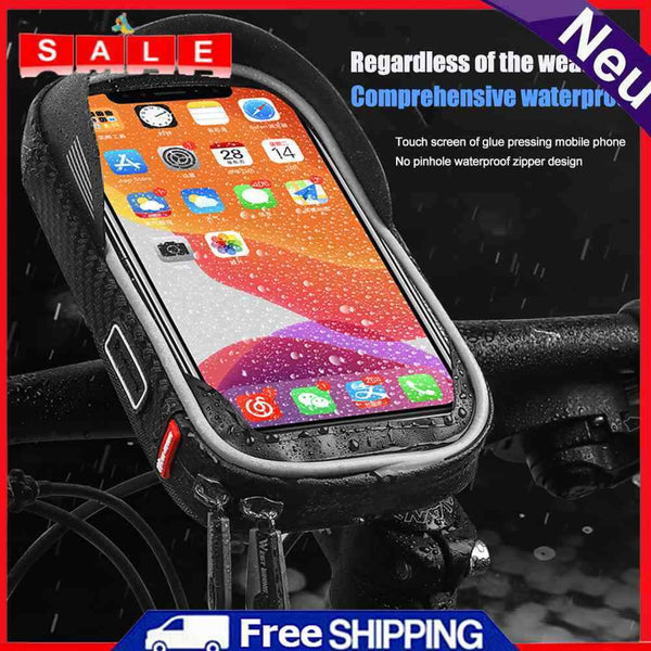 MTB WEST BIKING Phone Bag Splashwater Protected Bicycle Navigation Bag Fa