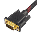 DVI-I 24+5 Turn To VGA Connect Wire Cable Male to Male Video Line 4.6ft.