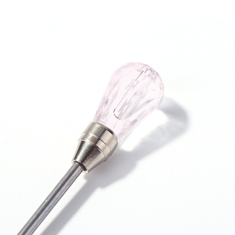 Stainless Steel Mixing Spoon Melted Wax Pills Bead Stirring Stick (Pink) Newly