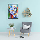 Full Embroidery Printed 3 Strands 11CT Flowers Kit Stamped DIY Art Cross Stitch