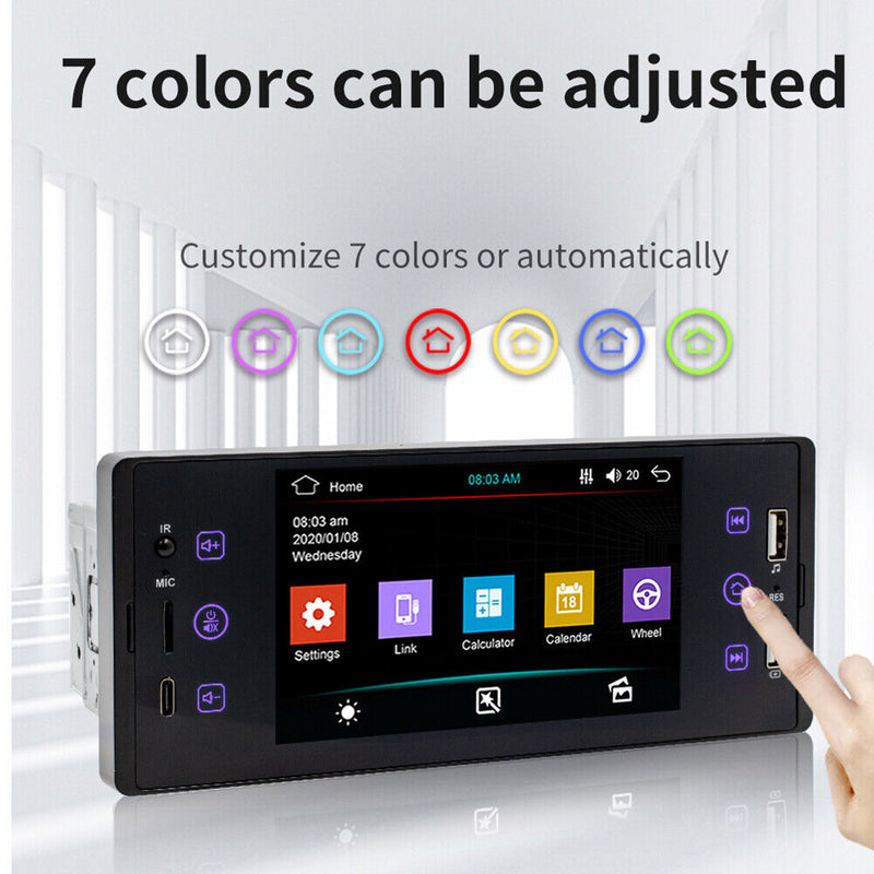 SW150 IPS 1 Din Car MP5 FM Radio Bluetooth-compatible Player (NO Camera) Newly