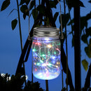 LED Solar Bottle Night Lamp Fairy String Light Mason Jar Lid Lamp (Colorful